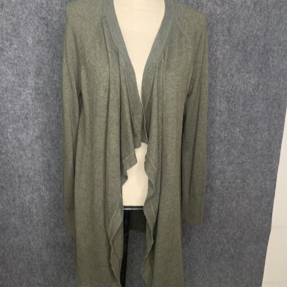 Loft Open Cardigan Waterfall Soft Wool Blend Mini… - image 1